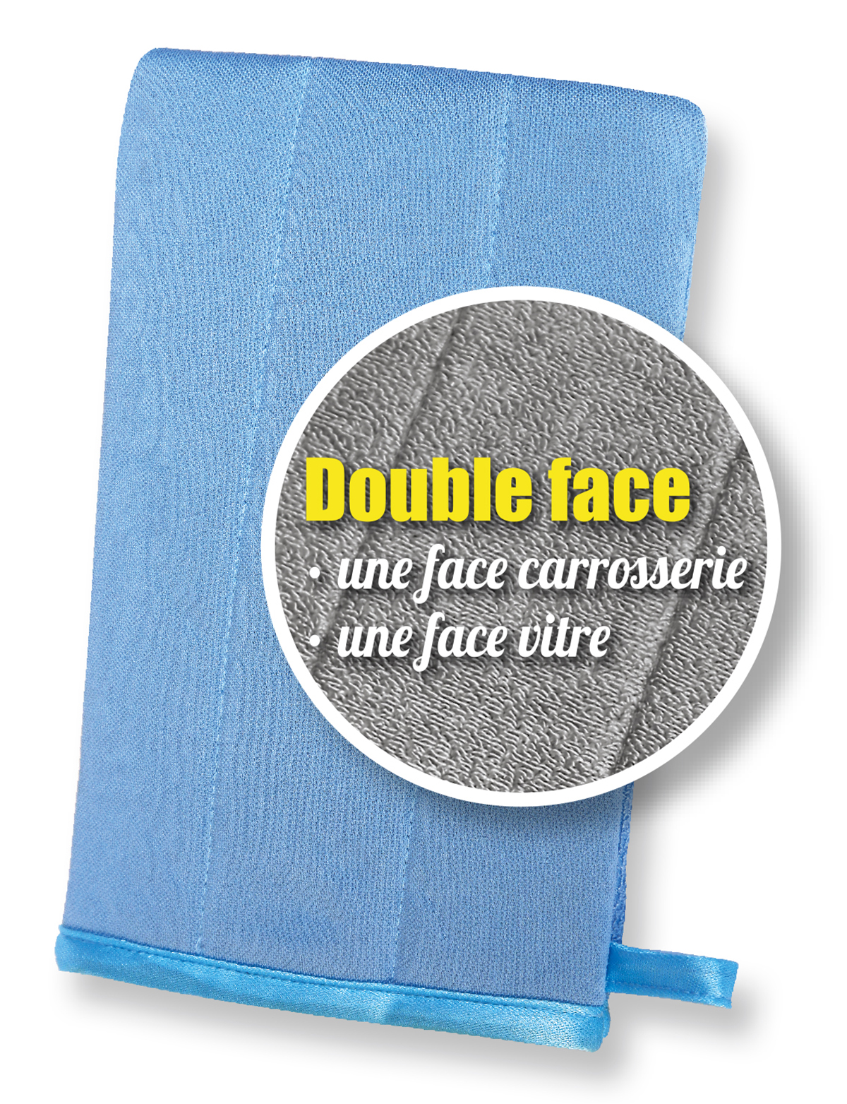 Nénette - Gant Microfibre détail double face Nenette - Gant Microfibre double face