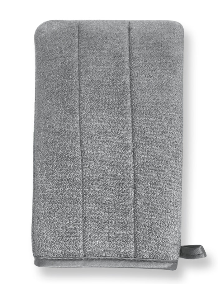 Nenette - Gant Microfibre double face gris